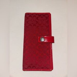 Coach Red Wallet